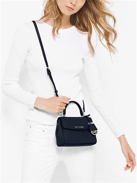 michael kors ava extra small leather crossbody